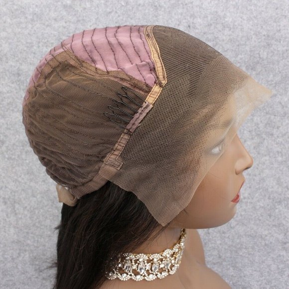 100% Human Hair Lace Front Brown Wig 22" inches - Picture 5 of 6